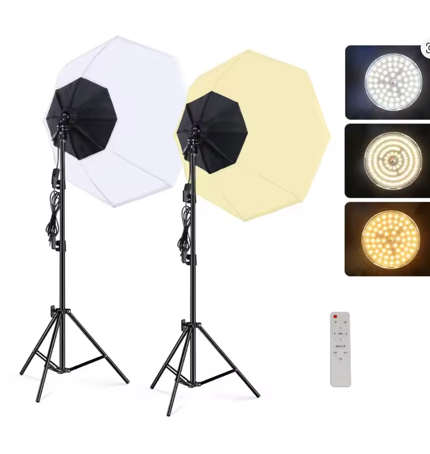 Iluminus IL-YX-DP02 Kit de 2 Luces Bicolor Con Softbox