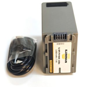 Iluminus IL-NP-FV100A-USBc Batería Con Puerto Usb-C de Carga y Salida USB Para Cámaras Que Usan NP-FV100A