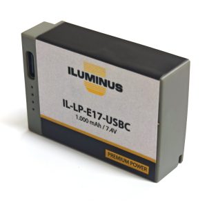 Iluminus IL-LP-E17-USBC Batería Con Puerto Usb-C de Carga Para Cámaras Que Usan LP-E17
